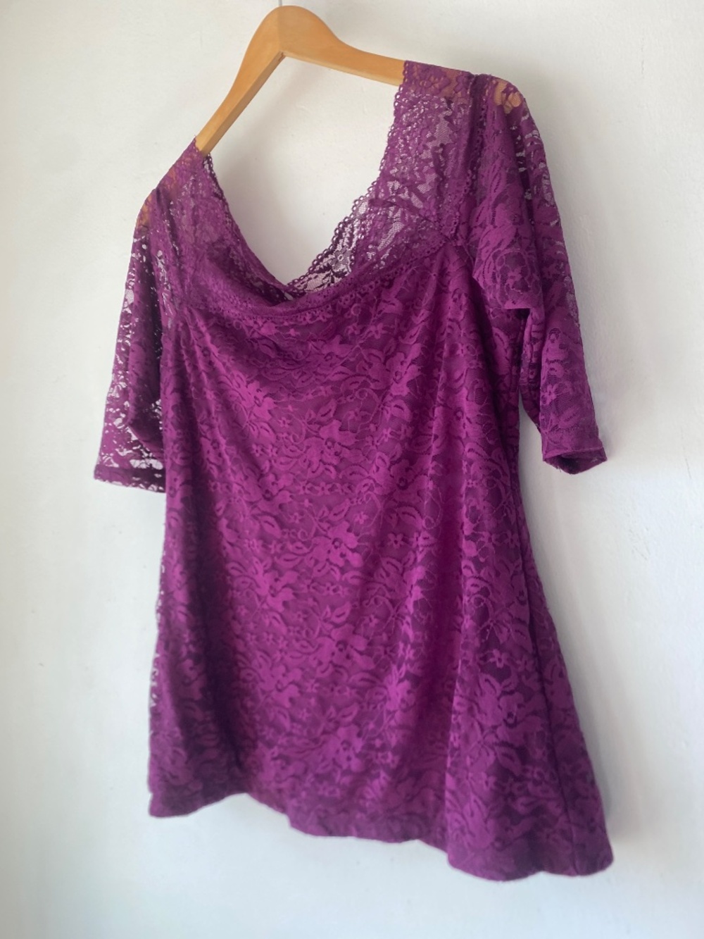 Torrid 1X  Floral Lace Top - Picture 7 of 9